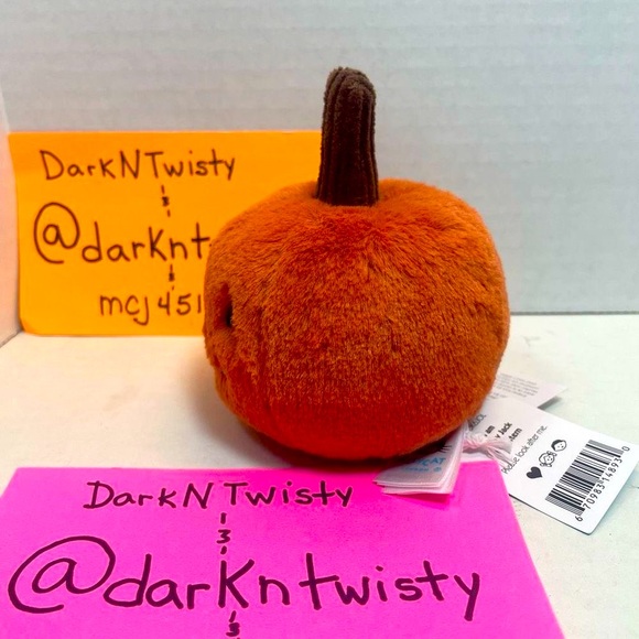 LAST ONE! BNWT JELLYCAT OOKY JACK O LANTERN 3” ORIGINAL RELEASE PRICE FIRM - Picture 2 of 9